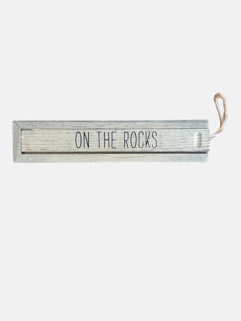 On The Rocks Wooden Collection Box EUC - Picture 1 of 5
